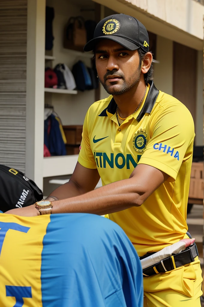 Genarte csk logo with dhoni 