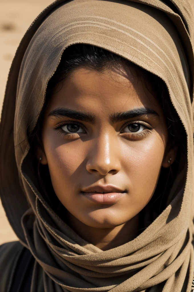 Young North African face portrait