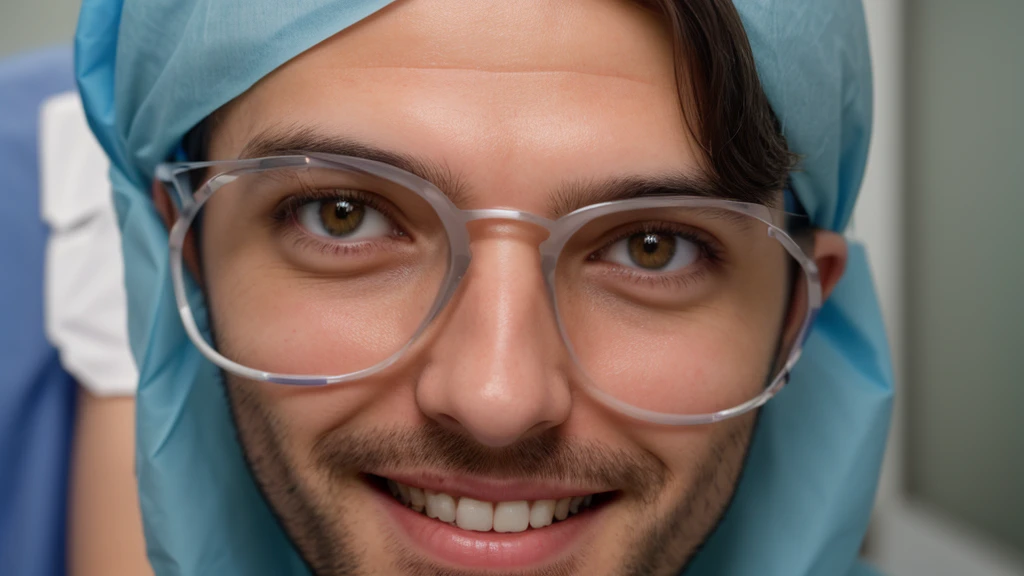 A man wearing glasses is looking at his own cock with semen gushing out of it.