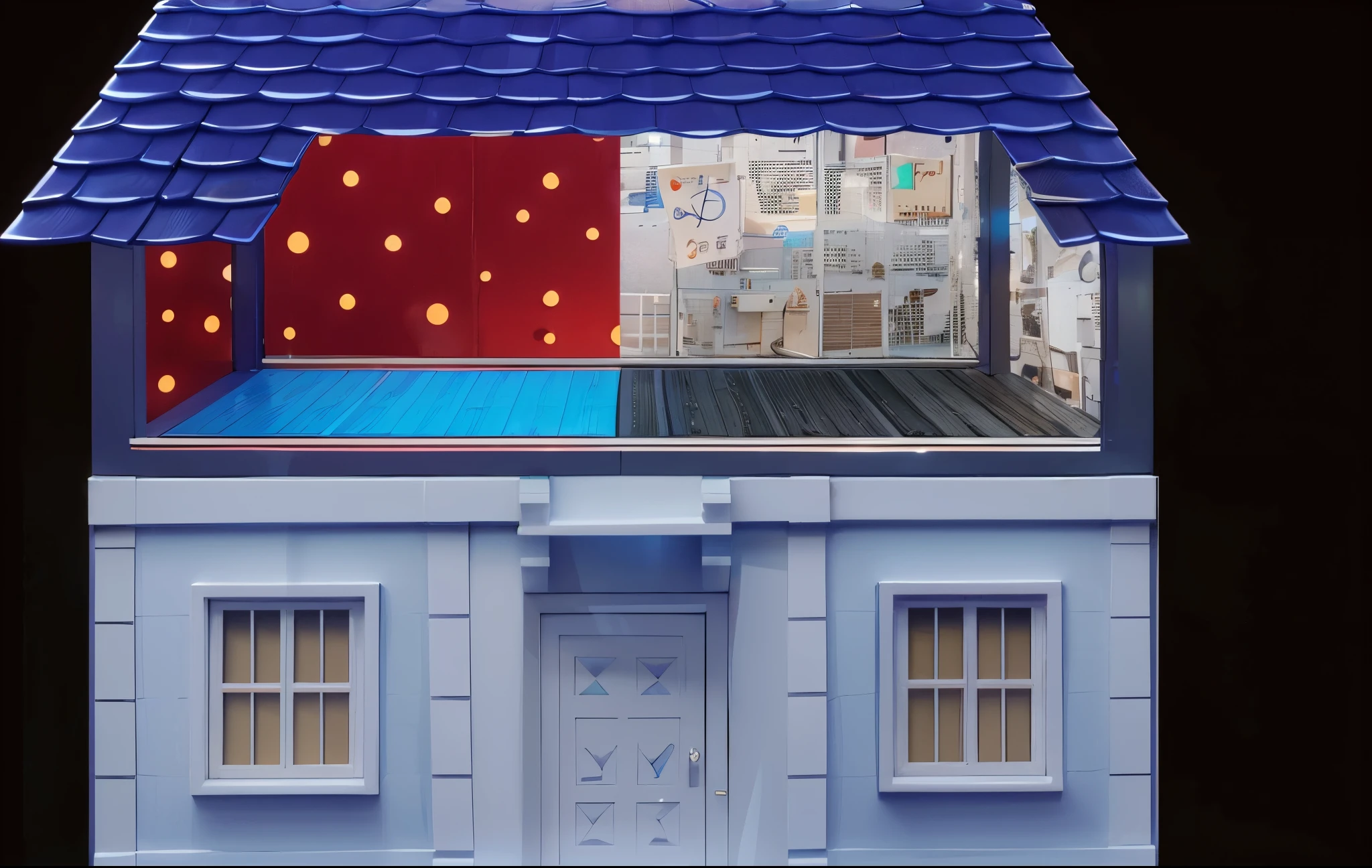 3d render, glossy texture, smooth 3d model, multiple light sources, rim light, sharp post effects render, (glossy plastic texture with multiple big light probe refractions), perfect cgi, smooth silhouette, high intensity refraction, (super glossy material), most beautiful vfx , blue background, plastic refractions, realistic, 4k, high resolution, rim light, photo shoot, commercial photo, profile shot, 4k, rim light, high resolution, 4k, glossy texture, smooth 3d model, multiple light sources, rim light, sharp post effects render, (glossy metallic texture with multiple big light probe refractions), perfect cgi, cgi art created only with gradients, smooth silhouette, high intensity refraction, (super glossy chrome material), most beautiful vfx, blue background, chrome metal refractions, multiple light sources, rim light, sharp post effects render, perfect cgi, digital art, detailed digital art, reflective, best quality, 4k, masterpiece:1.2, ultra-detailed, realistic, vivid colors, dark and moody lighting, The image of the highest quality, ensuring every detail is showcased perfectly. It in 4k resolution, allowing viewers to immerse themselves in the richness of the colors and intricate details. The realistic rendering. under the spotlight, reflecting, high-resolution image, realistic rendering, dark background, and rim light photorealistic The image features three characters standing in front of three houses. The characters are a red-haired mermaid, a purple cat, and an orange dog. They are each holding a yellow maraca
