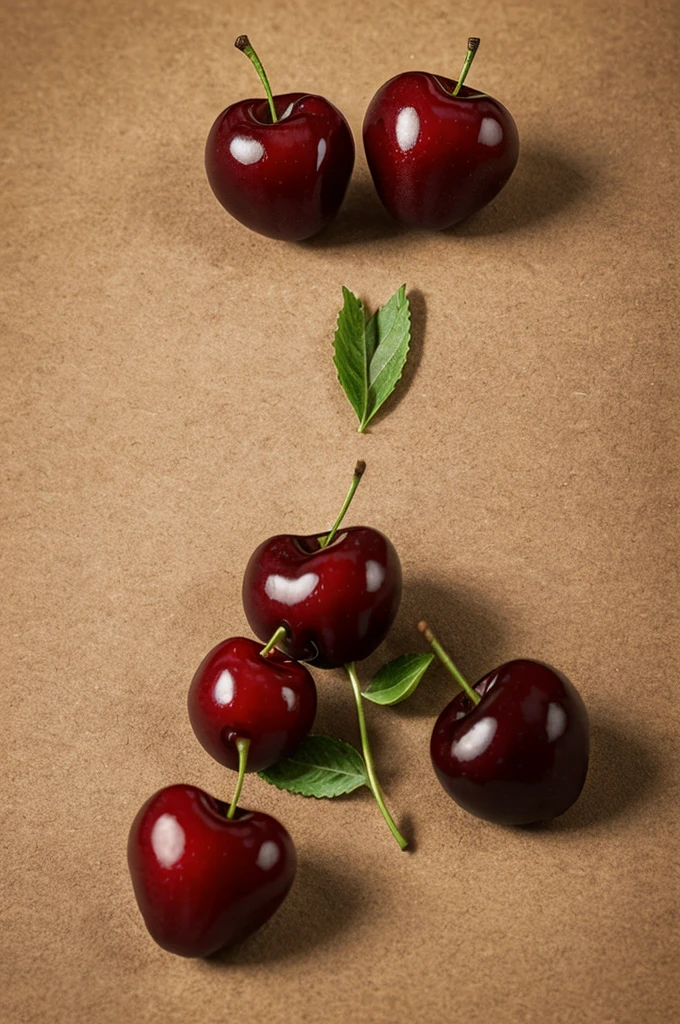 A bussiness logo featuring two cherries in one stem inside a heart with text "Mi Love" encircling it.