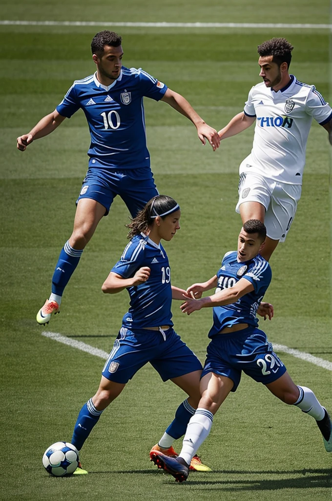 Design a logo that represents a player and a goalkeeper in action, utilizando apenas linhas de contorno. The player must be in a prominent position, como chutando a bola, while the goalkeeper is in a defending position. O fundo deve ser vazado e totalmente branco, destacando os contornos dos personagens. Make sure you capture the dynamics of movement and energy of the game.
