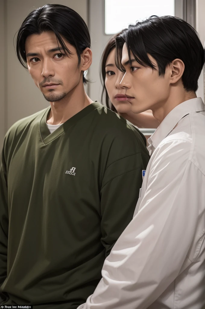 Appearance. Toji is a tall, muscular man, with straight, medium-length black hair that reaches the ears. your eyes are green, as well as the son&#39;s, and he has thin black eyebrows and a scar on the right corner of his lip.