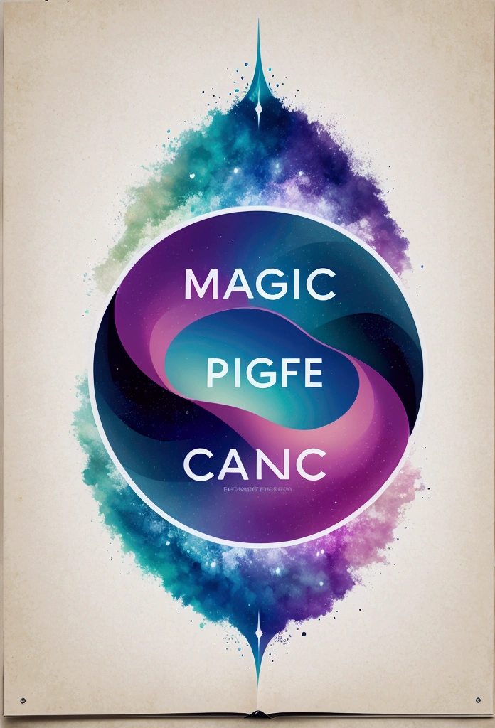 Magic text and graphic design inspired by Canva