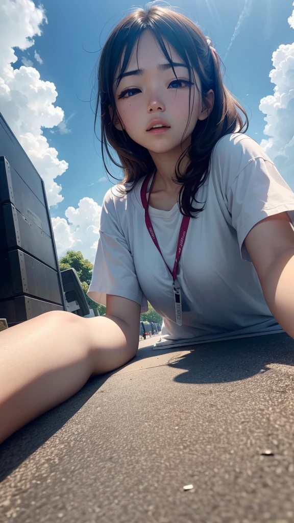 nsfw,全naked、Mix 4, (16K, RAW Photos, Best image quality, masterpiece: 1.45), (Realistic, Photorealistic: 1.37), One Girl, cute, Cityscape,, Professional Lighting, Photon Mapping, School classroom, Physically Based Rendering, Dark brown hair,Ponytail hairstyle, Beautiful, well-groomed eyes、double eyelid、With a girl, (((全naked))), Highest quality photos, High resolution, 1080P, (Clear Face), (Detailed face description), (Detailed hand description), (masterpiece), (Exquisite CGI)、Extreme light and shadow、Disheveled Hair、masterpiece、Rich details、(Beautiful Faces)、(Highest quality photoasseter muscle area)、(Detailed eyes)、Look in front of you、Thin clavicle、((Slim and large))、(((naked)))、((Pure Idol))、((school gate、Schoolyard、School building in the background))、(Shot from random perspectives)、(((とにかくcute)))、Earrings、Big smile、Drawing the whole body from the knees、No nasolabial folds、Firm big ass、Two arms and two legs、(((from the front:0.7)))、bare hands、(((Symmetrical eyes)))、Standing pose、Place your hands on the desk、