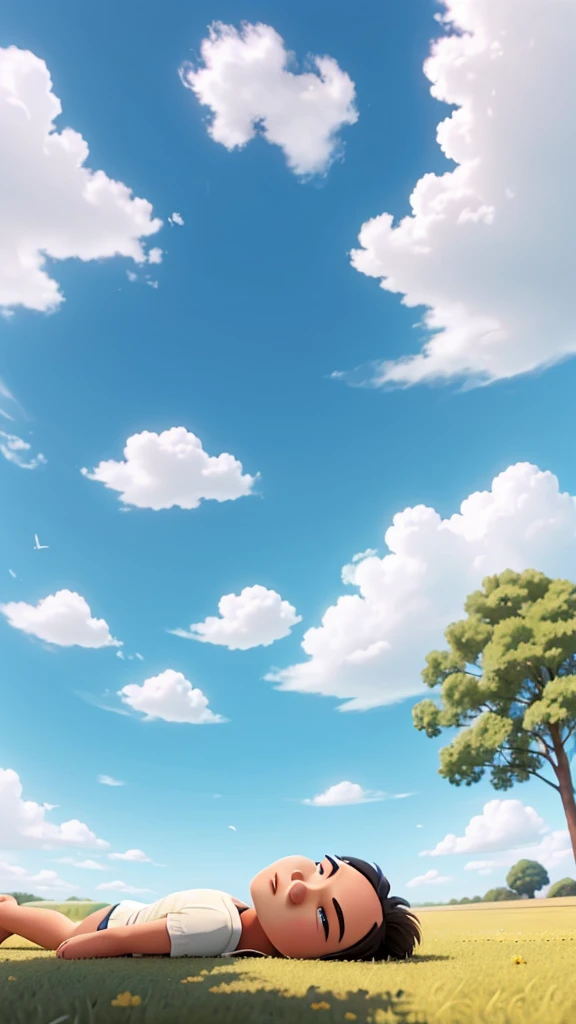 Run over and lying on the ground looking at the sky on a beautiful day with the clouds slowly passing by. I realized I was gradually dying. The voices of people shouting for help to help me became quieter and quieter and I was very sleepy., But I couldn't feel anything anymore and I ended up sleeping..