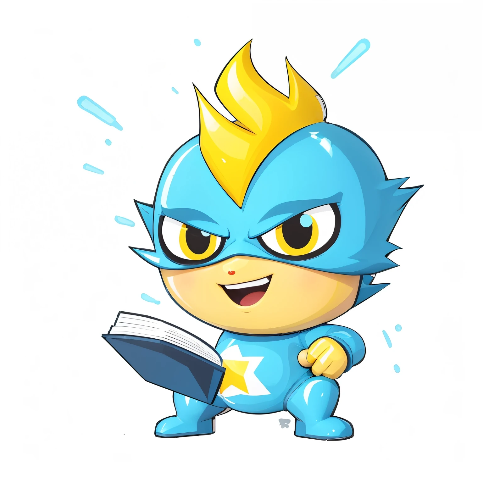 The uploaded image is the original，Generate this character while generating an AI image。Have a strong sense of technology，While retaining the basic characteristics of the character