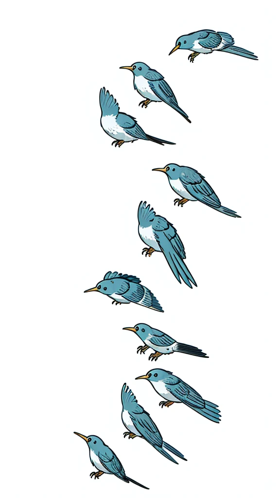 little thunder birds,(simple background,white background)