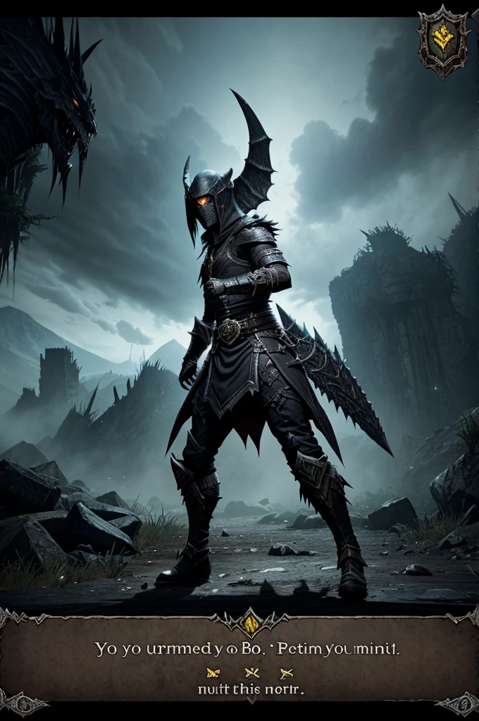 use a dark, dramatic in-game background of Grim Soul: Monster Hunter RPG. Highlight on action scene. Add bold, bright text 'Grim Soul". Ensure clarity and contrast for readability.