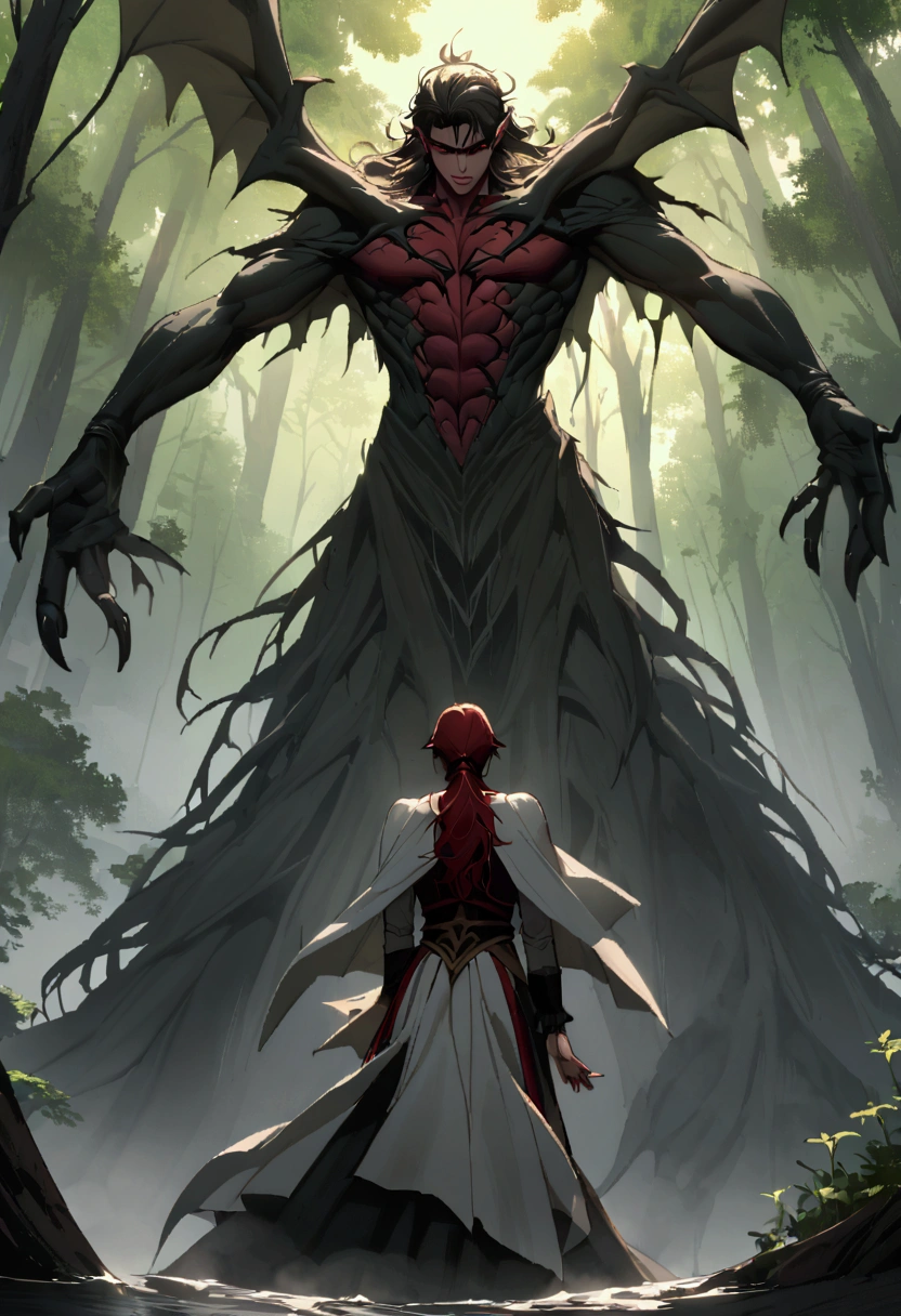 Once upon a time, a young man lived in a quiet village surrounded by forests and rivers. A young man was known for his courage and kindness, but his life was turned upside down when he was attacked by a group of demonic monsters that killed everyone in the village and took his life.