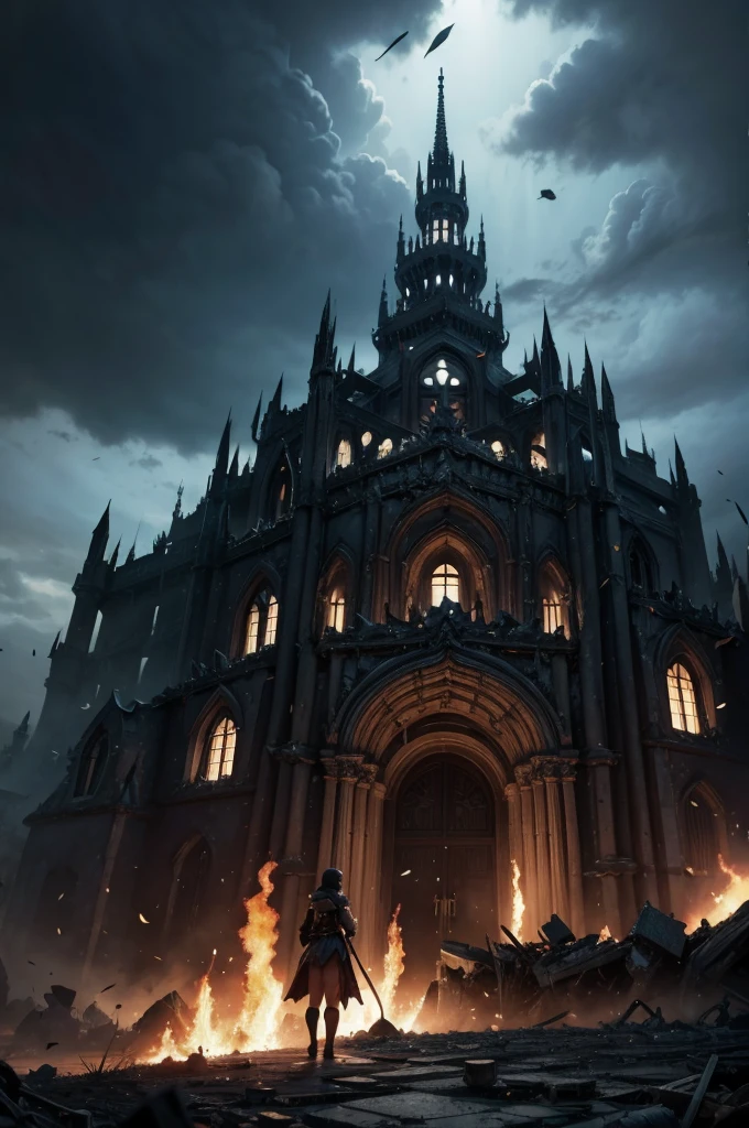 kingdom destroyed in complete chaos anime scenario