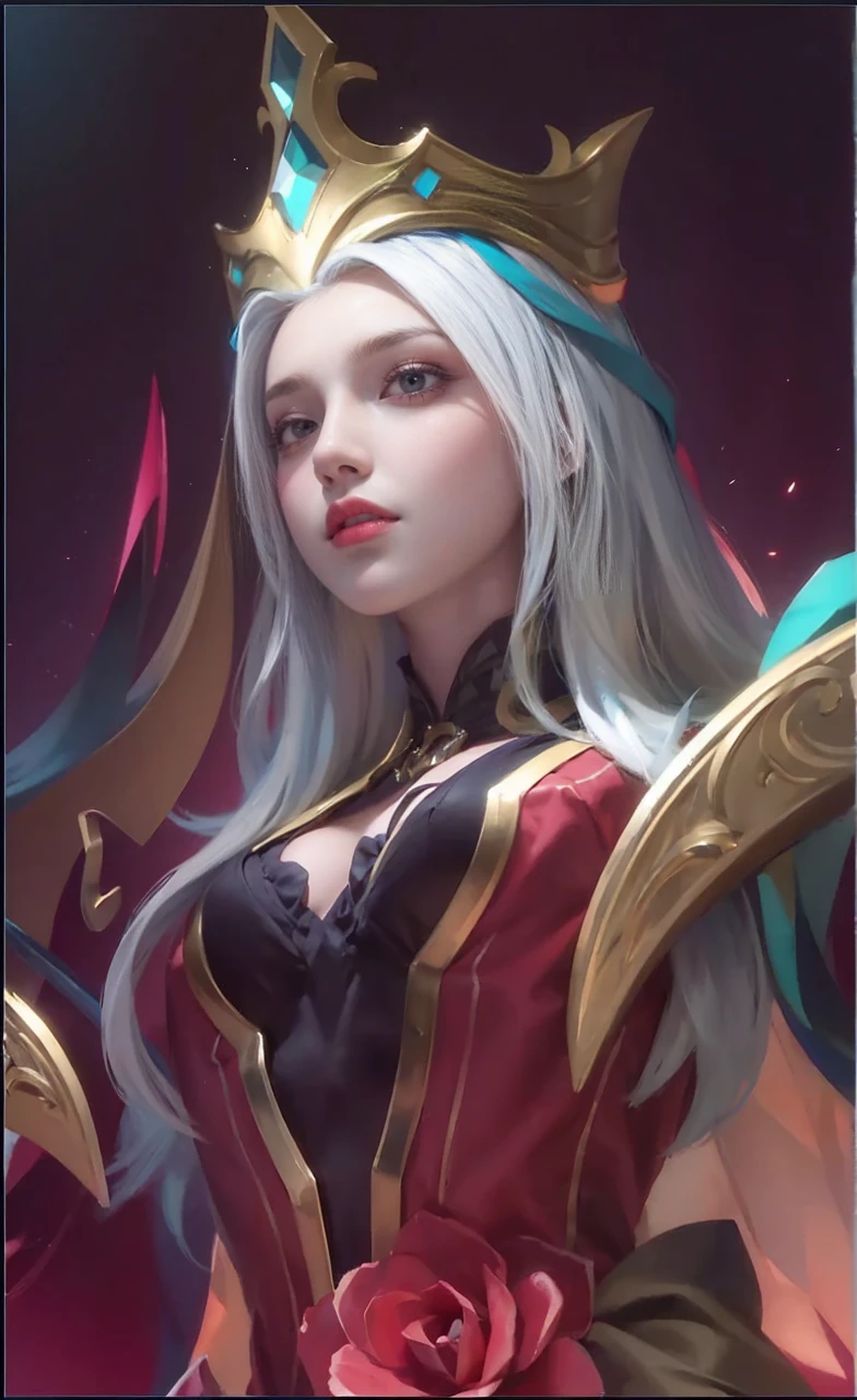 ((masterpiece)), ((best quality)), ((HD 4k)),girl, blue hair, short hair, inticrate detail, sllicked side hair