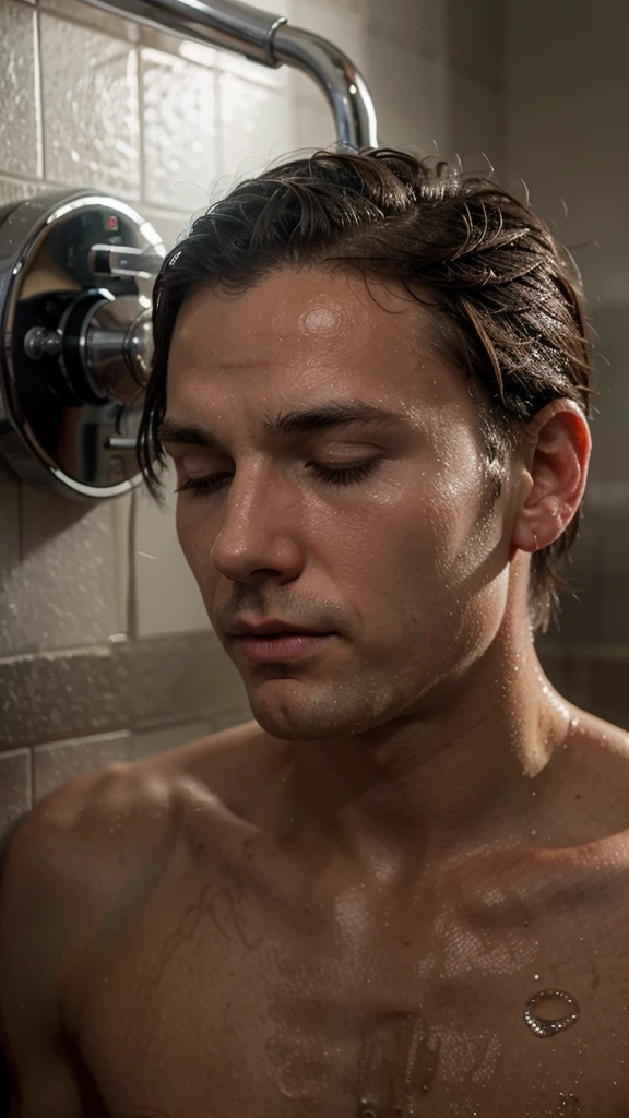 A BillMatheson man washing the face with water