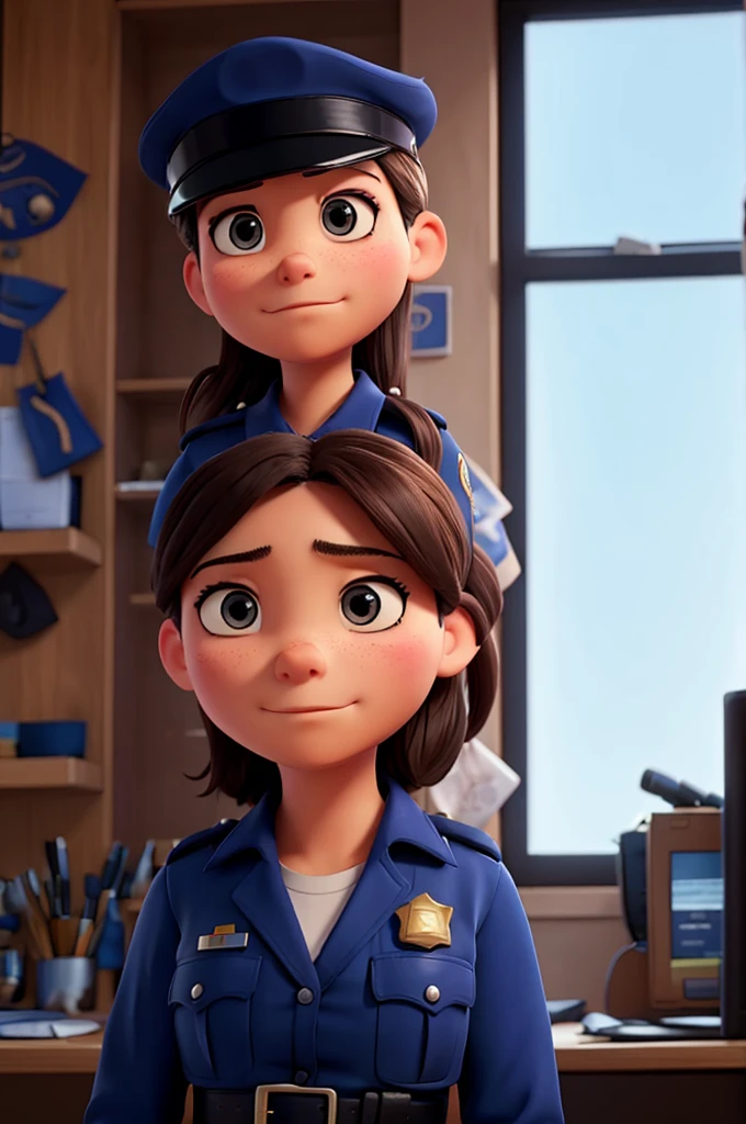 sad police officer