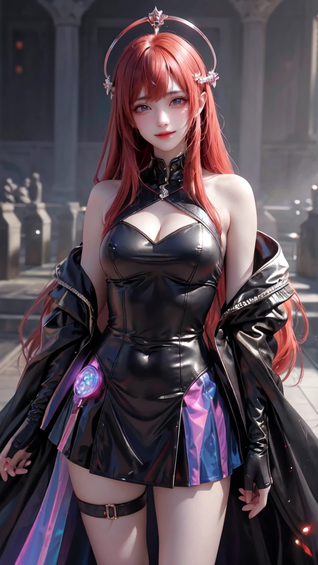 uma mulher com Red hair, cyberpunk woman woman, a dark place, Beautiful angry cyberpunk goddess, cyberpunk artstyle, cyberpunk anime digital art, cyberpunk anime art,, fotorrealism, , Blossom, with red hair, redgown, blue colored eyes, Ablaze, flowerpunk, samuraipunk, iridescente, bio-luminescent, tattoopunk, Hyper - Detalhado Vibrant Cinematic Raking Light, stunning, garota de Red hair, Subsurface scattering, garota de Red hair, Red hair, garota de Red hair, pretty girl, ambient occlusion, chromatic aberration, 8K, alone, gothic skirt, blue colored eyes, girl in front of a mansion/forst, girl with model pose, Magic Air, long hair, aura magica, ghosts, She wears a pleated skirt, black jersey, hinterland ((Caustic)), dynamic angle, beautiful detailed glowing, all-body, neon lig, Pyrotechnics, girl in front of a mansion/forst, girl with model pose, girl with colorful highlights in her hair. Twinkling lights around the girl, sparkling sphere, uma garota na forst, Light sphere, magical aura Supernatural, Supernatural hour, magic aura magic