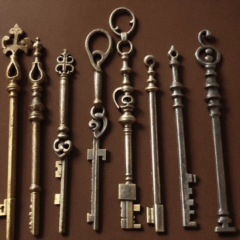 One medieval key of the grestness