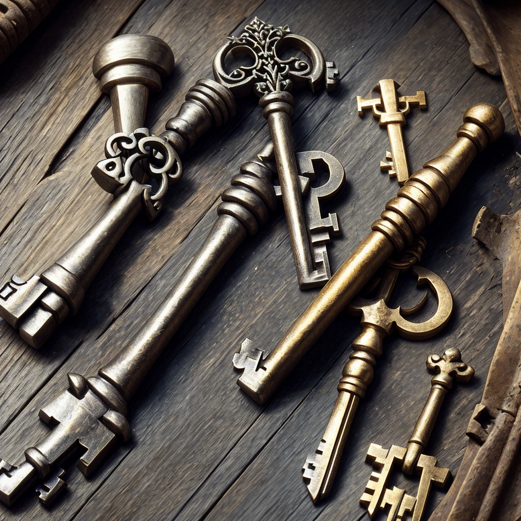 Only one medieval key of the grestness