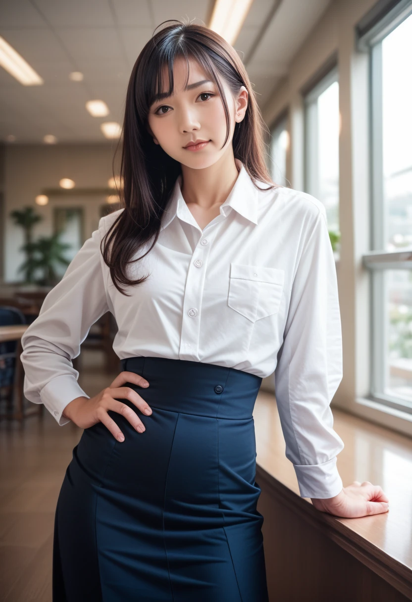 8k, raw photo, best quality, masterpiece, realistic, photo realistic, clear, professional lighting, beautiful face, best quality,ultra high res, realistic japanese beautiful, Super detailed, 1girl,full body, hip vent