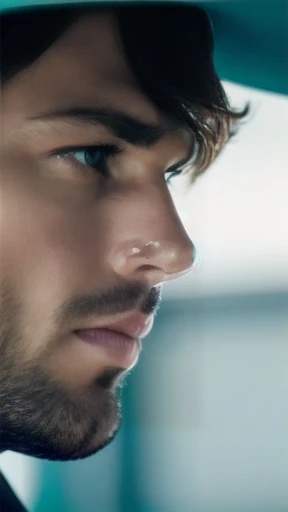 a german heartthrob men focused on his face