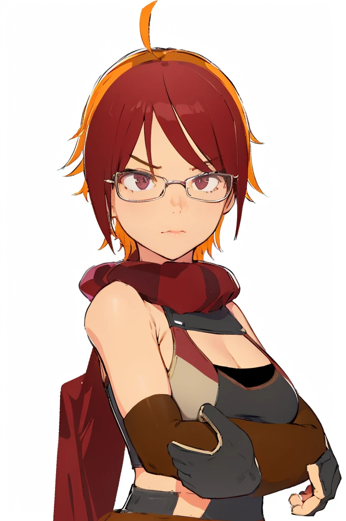 beautiful girl,older sister,Arms crossed,Black Gloves,4K,8K,Highest quality