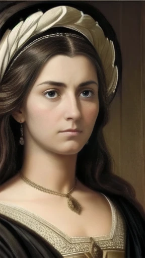   a  Judæan woman  focused on his face