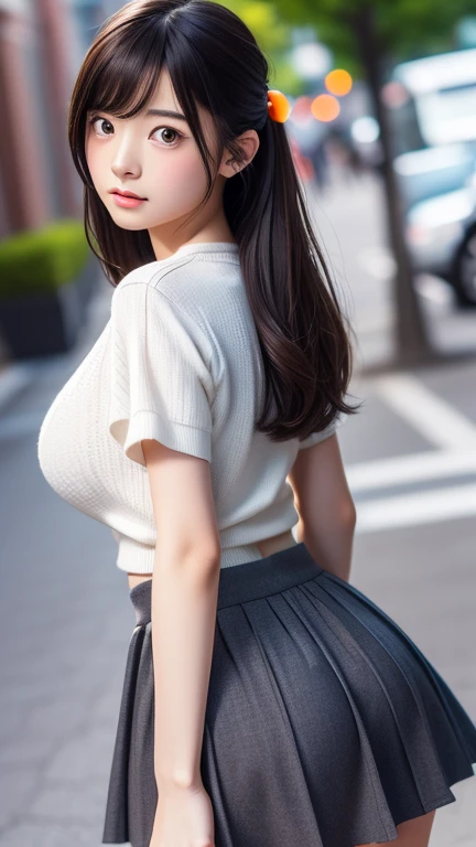 View your audience,high school girl,Butt、Tight Skirt、(Random cute clothes),(Random Animation Pose),(Thin type),(Large Breasts),(Random hairstyle),(Best image quality, (8K), Ultra-realistic, 最high quality, high quality, High resolution, high qualityの質感, Attention to detail, Beautiful details, Fine details, Extremely detailed CG, Detailed Texture, Realistic facial expressions, masterpiece, in front)、