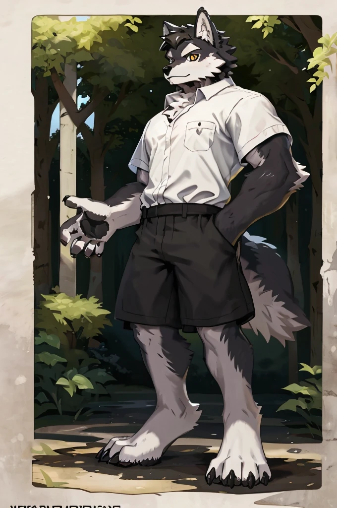 (Thin arms),(Thin legs),masterpiece, best quality, Official Art, Extremely detailed CG unified 8k wallpaper, Ultra Detailed, Best Illustration, , Ink fur, hairy male, Wolf Boy, hairy, Ink fur, 1 Boy,, male focus,, Striped hair, Wolf ears, Animal ears, Single speaker, Ink fur, Bangs, dark hair, White highlights, Medium Hair, Solitary, Ink tail,hairy尾巴,(Black pupil),High target,(campus),,barefoot,(Sexy),((High target and strong)),side,(Delicate eyes:1.2),Inky eyes,male,Solitary,(Inky pupils),(Detailed face),(Sharp eyes),Permanent,(Detailed hands),(Foot details),aldult,type,Moderate,Long legs,(Detailed fingers),(Delicate eyes),(White shirt),(Black shorts),easy,(Big Bag)