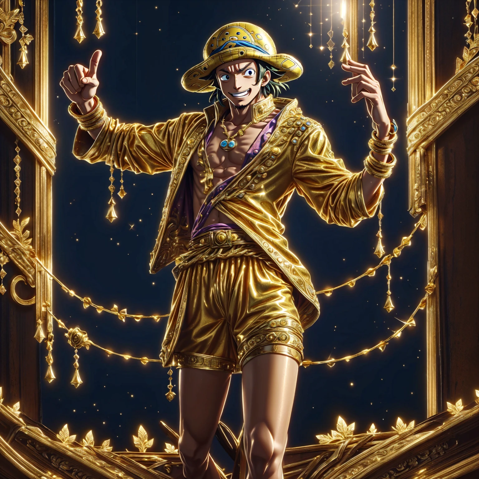 one piece Usopp , Looks like Usopp  , Fine gold jewelry ,   , ,Anime ,