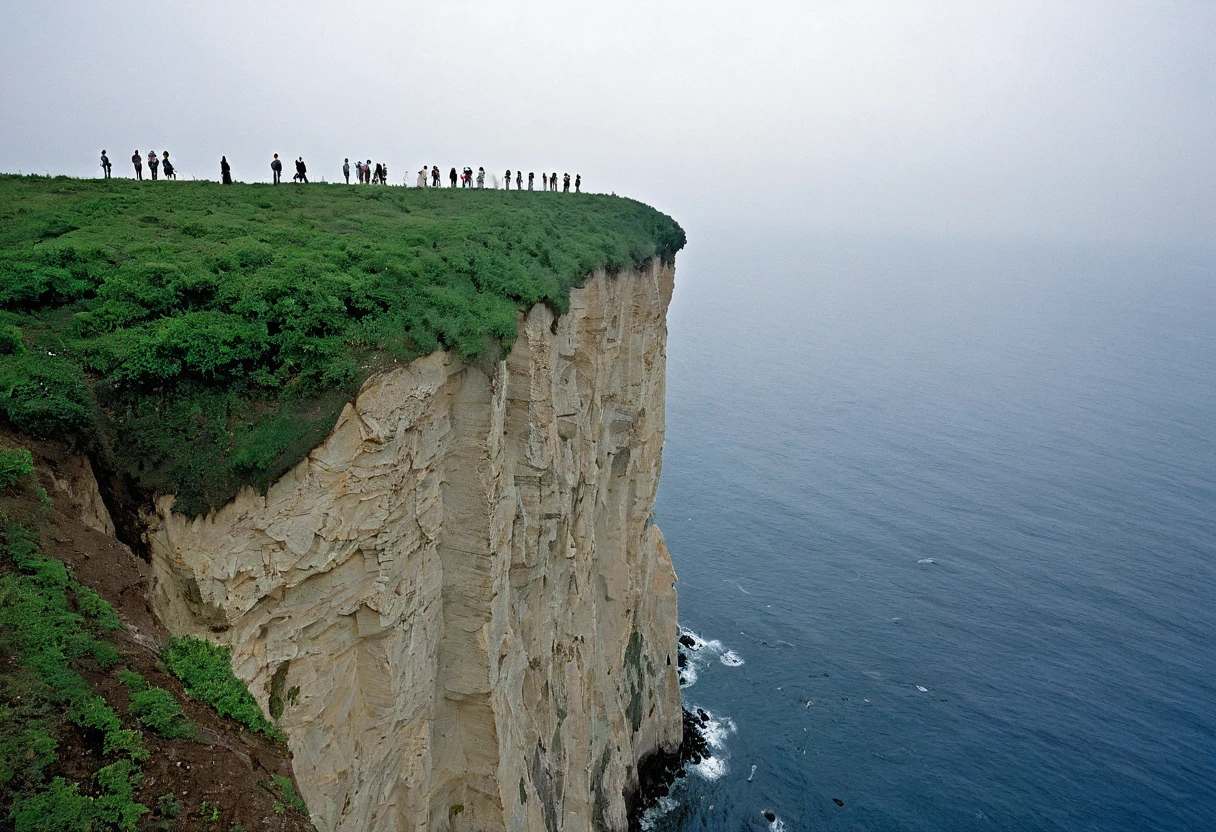 the cliff of suicide lovers