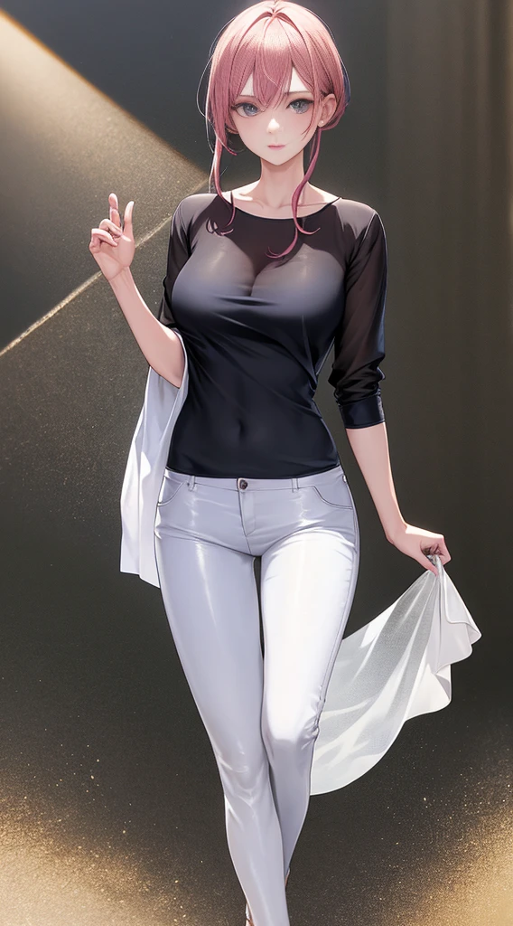 （（younger sister））， Realistic， highest quality， （（（（（Silk shirt： 1.5））））， （（Super high-leg pants））， （See-through））））， （show one&#39;s upper body））））， Full Body Lesbian， （big breasts）， （20 years）， （（Above the knee stockings： 1.5））， （Breasts： 1.9））））， （Raised  ： 1.8）））））， （（（（（Spread your legs： 1.8）