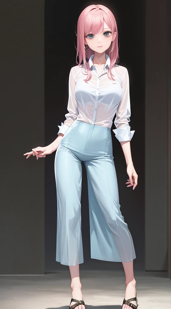 （（younger sister））， Realistic， highest quality， （（（（（Silk shirt： 1.5））））， （（Super high-leg pants））， （See-through））））， （show one&#39;s upper body））））， Full Body Lesbian， （big breasts）， （20 years）， （（Above the knee stockings： 1.5））， （Breasts： 1.9））））， （Raised  ： 1.8）））））， （（（（（Spread your legs： 1.8）