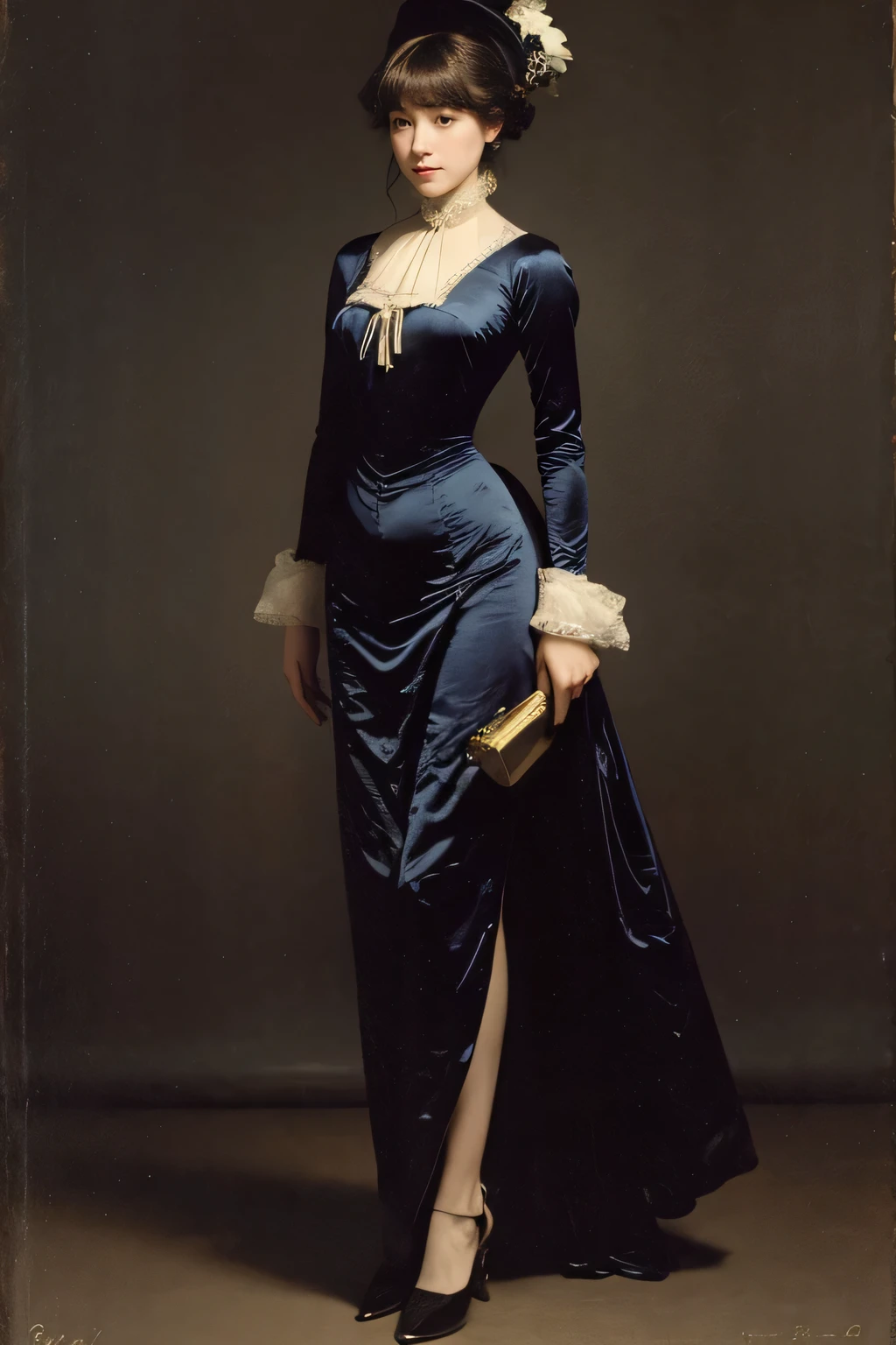 ames Whistler's Nocturne.,smile,full body portrait