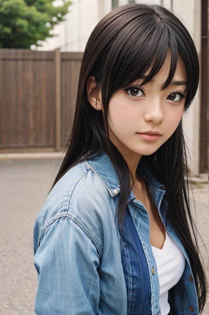 An anime girl 