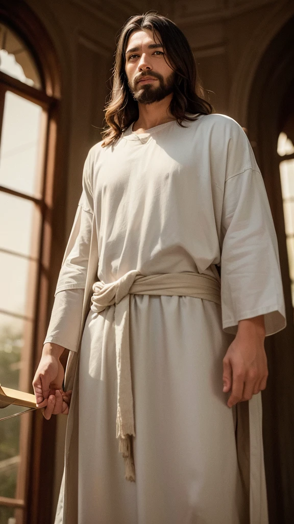 I want an image of Jesus Christ holding the cross