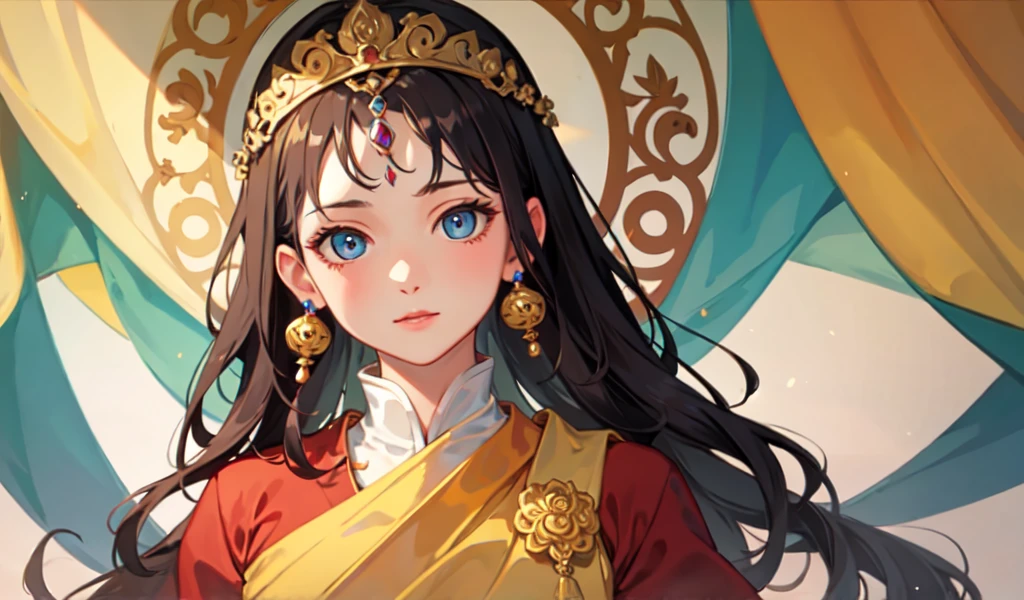 ((Highest quality)), ((masterpiece)), (detailed), A beautiful monk woman,,Five fingers