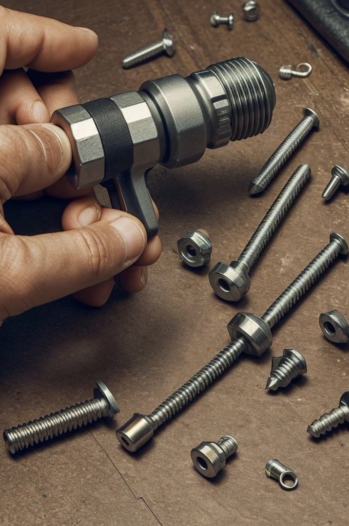 Create a wrench that can be attached to any screw or nut and that is like a drill and works with a battery but can be attached to any screw without having to change measurements.