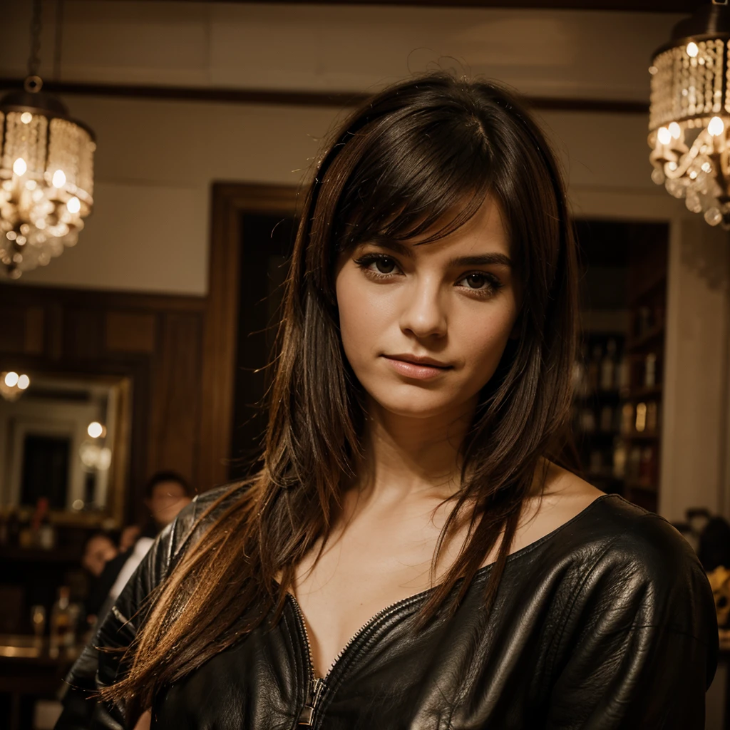 Portrait allant des genoux au cuir chevelu d&#39;A stunning mannequin de fitness italienne posant dans sa lingerie, alors qu&#39;A stunning mur se profile derrière elle. Cette bombasse de 26 ans dispose d&#39;A stunning (well-defined hourglass figure:1.3), (generous and generous breasts:1.2), (chair tonique et gracieuse:1.1), et A stunning (Highlighted Bob, jerky and messy:1.1).