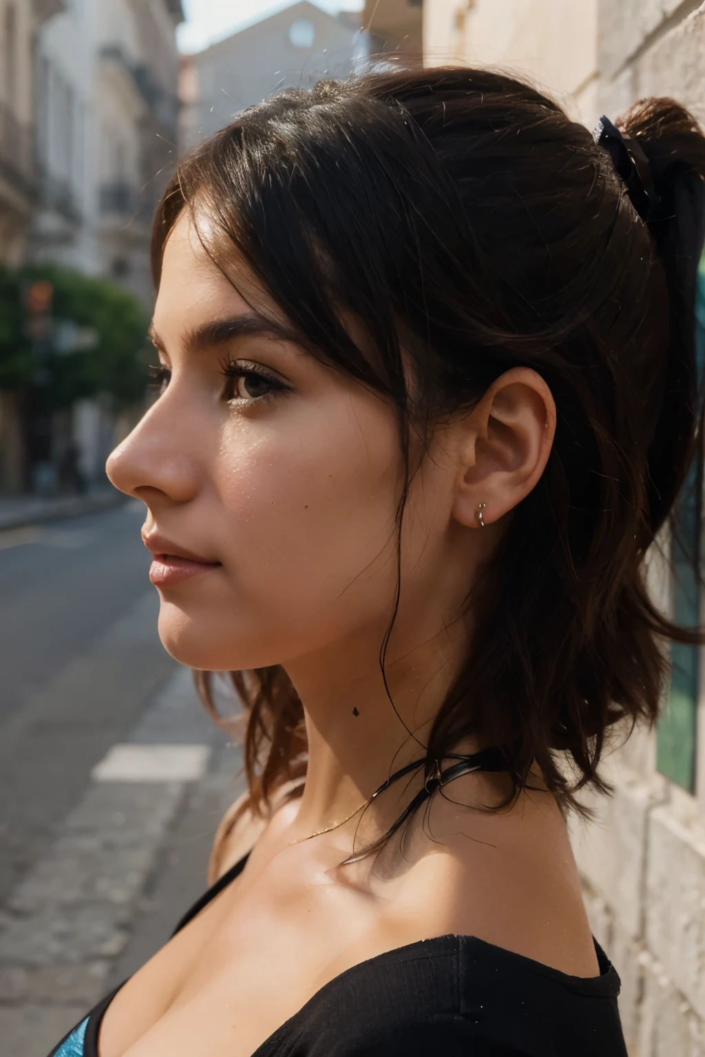 Image of a woman who is showing her Latin profile as a profile photo