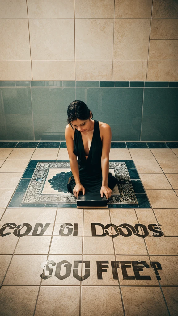 Why do good people suffer and bad people dont .. create a book cover on this tile