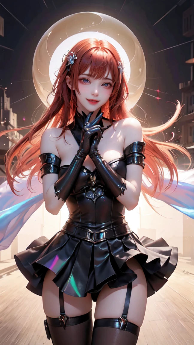 uma mulher com Red hair, cyberpunk woman woman, a dark place, Beautiful angry cyberpunk goddess, cyberpunk artstyle, cyberpunk anime digital art, cyberpunk anime art,, fotorrealism, , Blossom, with red hair, redgown, blue colored eyes, Ablaze, flowerpunk, samuraipunk, iridescente, bio-luminescent, tattoopunk, Hyper - Detalhado Vibrant Cinematic Raking Light, stunning, garota de Red hair, Subsurface scattering, garota de Red hair, Red hair, garota de Red hair, pretty girl, ambient occlusion, chromatic aberration, 8K, alone, gothic skirt, blue colored eyes, girl in front of a mansion/forst, girl with model pose, Magic Air, long hair, aura magica, ghosts, She wears a pleated skirt, black jersey, hinterland ((Caustic)), dynamic angle, beautiful detailed glowing, all-body, neon lig, Pyrotechnics, girl in front of a mansion/forst, girl with model pose, girl with colorful highlights in her hair. Twinkling lights around the girl, sparkling sphere, uma garota na forst, Light sphere, magical aura Supernatural, Supernatural hour, magic aura magic