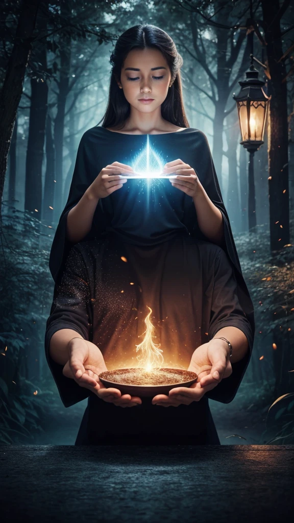 Create a beautiful ebook cover on title Illusion and magic 