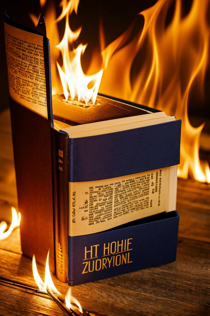 Burning book design for graduation