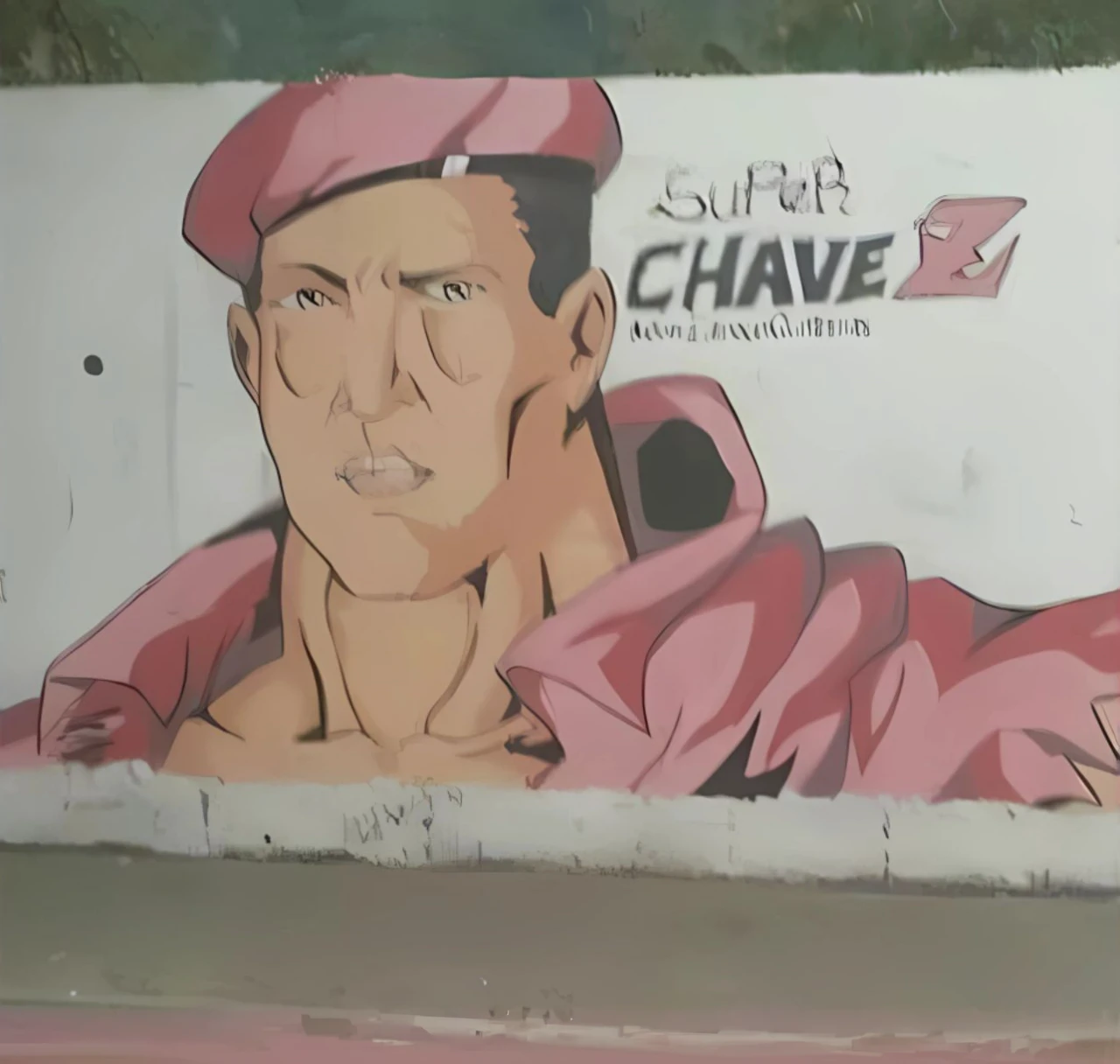 Chavez's full body, but muscular in the Baki style