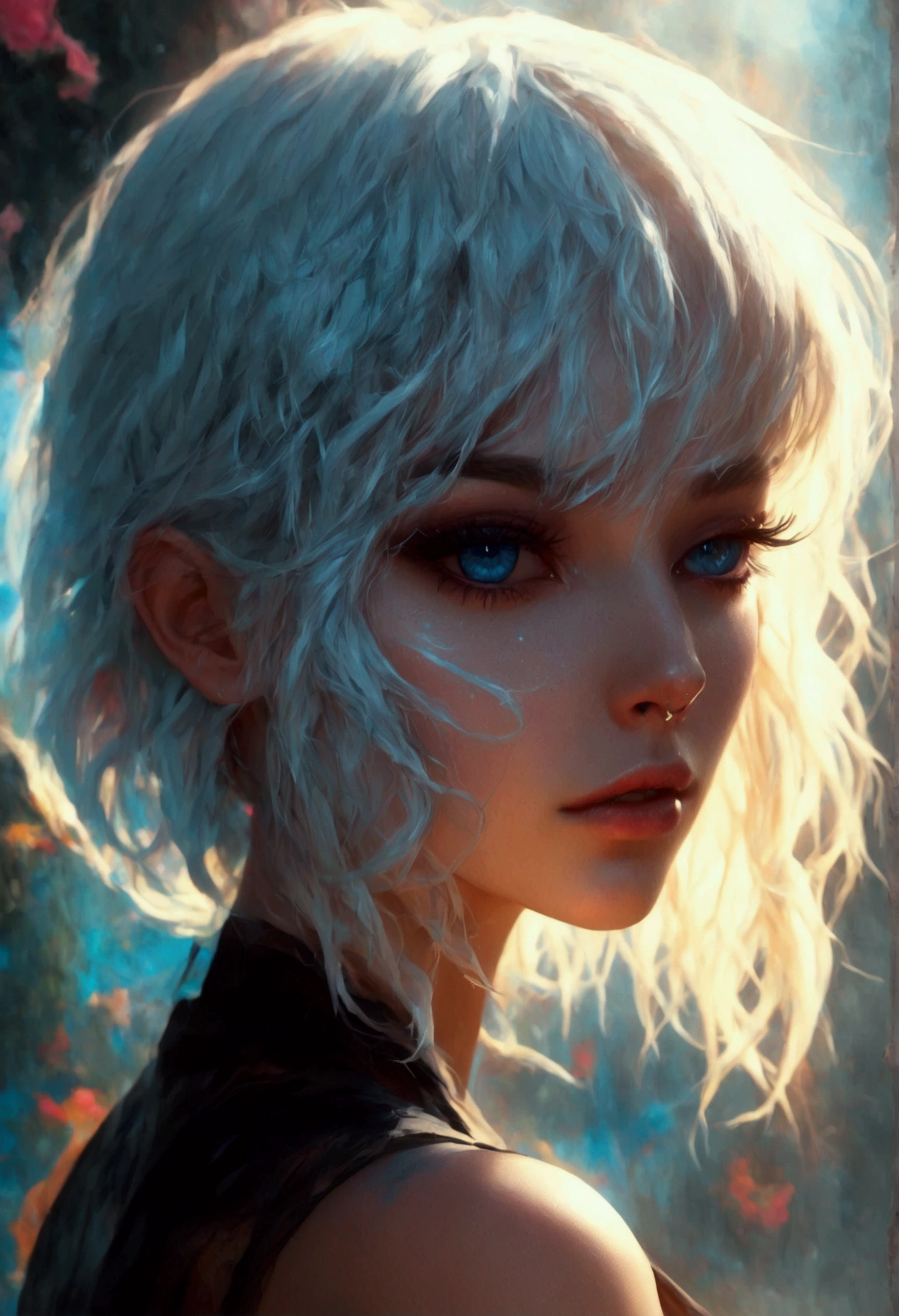 : ((best quality)), ((masterpiece)), ((realistic,digital art)), (hyper detailed),DonMD34thM4g1c4tt1r3XL caster,Slicked-back hair, Sultry Gaze, Gazing with intense eyes, conveying passion and desire 