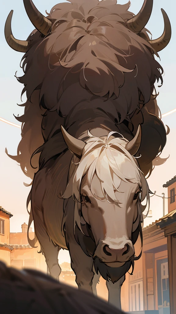 SPANISH OX SPANISH FALG IN BACKROUND
