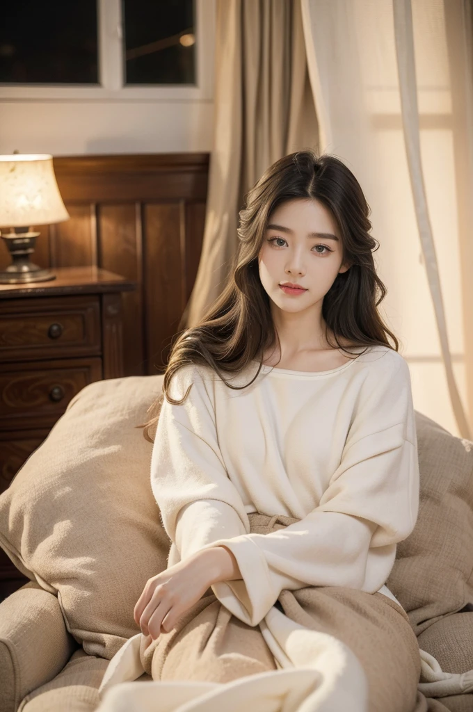 (((best quality))), (((ultra detailed))), (((masterpiece))), illustration,(((a little boy and a beautiful woman))),pajama, bedroom, cozy furniture, soft warm colors, parted curtains, moonlight, white hair, wise appearance, glasses, gentle smile, warm eyes, long flowing hair, delicately shaped face, soft features, bright eyes, peaceful atmosphere, deep connection, bond, family, mentor, beloved relative, body language, comfort, familiarity, late hour, contentment, peace, sharing secrets, stories, enjoying company, stillness of the night, beautiful moment, timeless, importance of embracing loved ones, treasuring time.