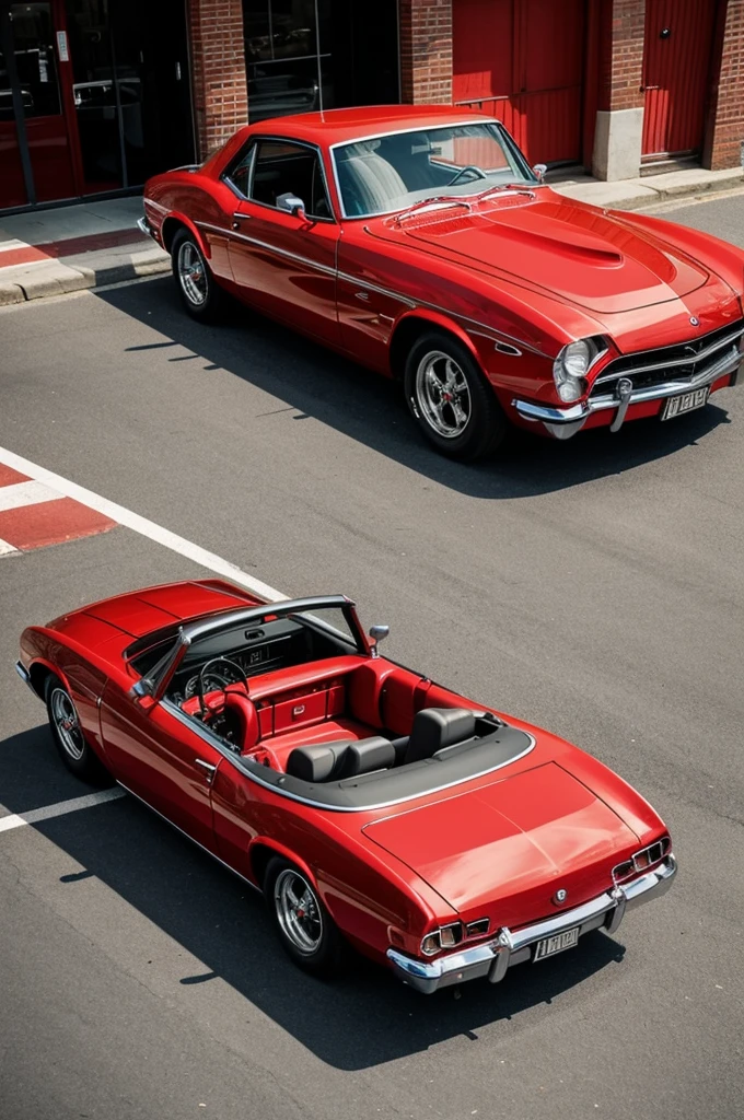 Cool red car for a woman