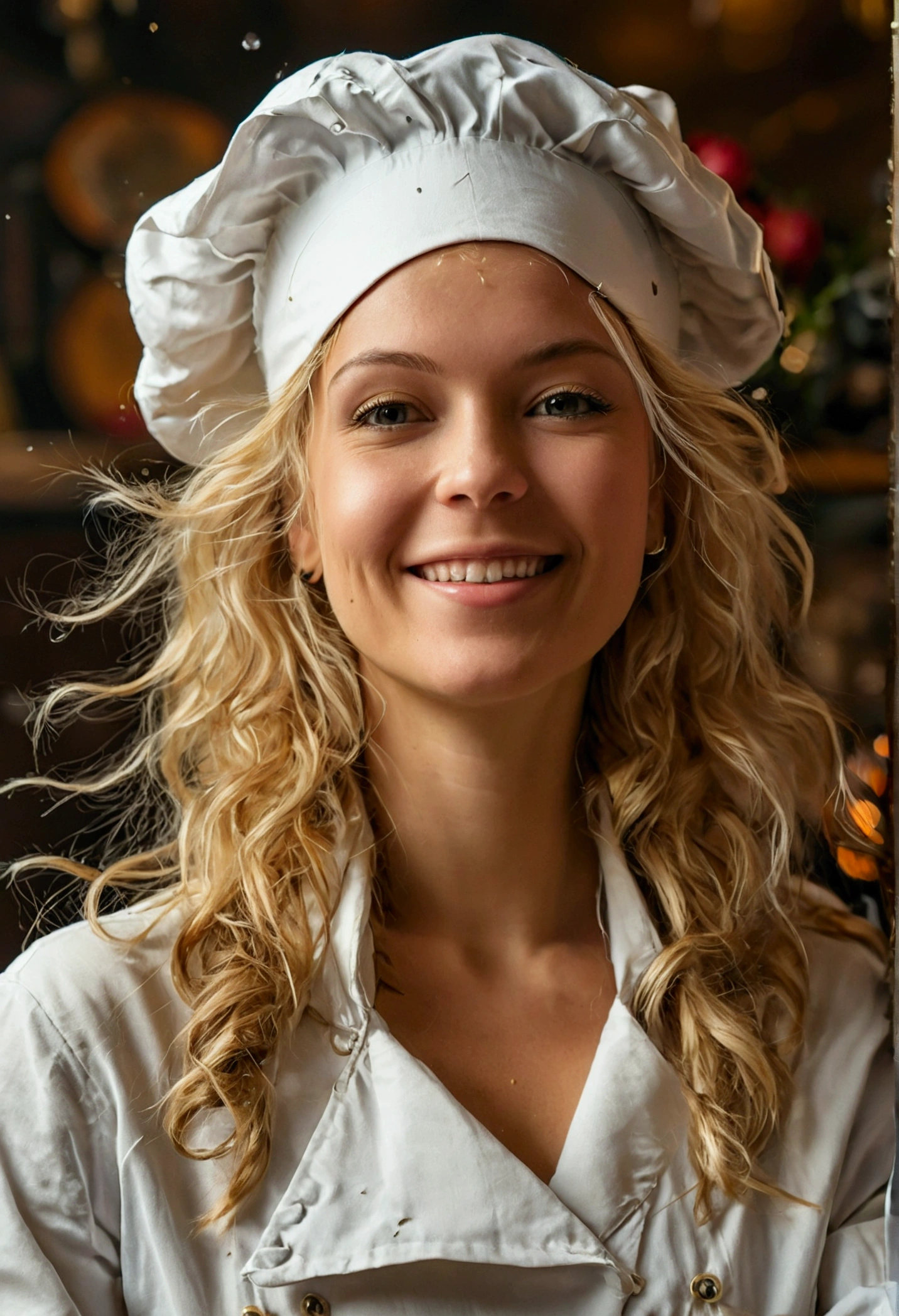 nu, , Chef-d'œuvre photoréaliste Énorme femme blonde sur un canapé, tenant une bière, corps entier corps parfait, visage parfait, souriant, Disque dur, Cadre de distance, sans vêtements