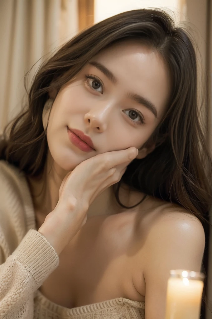 (((best quality))), (((ultra detailed))), (((masterpiece))), illustration,(((an old man and a beautiful woman))),tank top, bedroom, cozy furniture, soft warm colors, parted curtains, moonlight,wise appearance, glasses, gentle smile, warm eyes, long flowing hair, delicately shaped face, soft features, bright eyes, peaceful atmosphere, deep connection, bond, family, mentor, beloved relative, body language, comfort, familiarity, late hour, contentment, peace, sharing secrets, stories, enjoying company, stillness of the night, beautiful moment, timeless, importance of embracing loved ones, treasuring time.