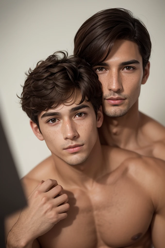 Theodore was tall, cerca de 1,90 m. He had dark chocolate brown hair and warm brown eyes.. His skin was tanned and smooth, with lots of freckles on the cheeks and nose. He was in shape and, In general, very eye-catching.}*